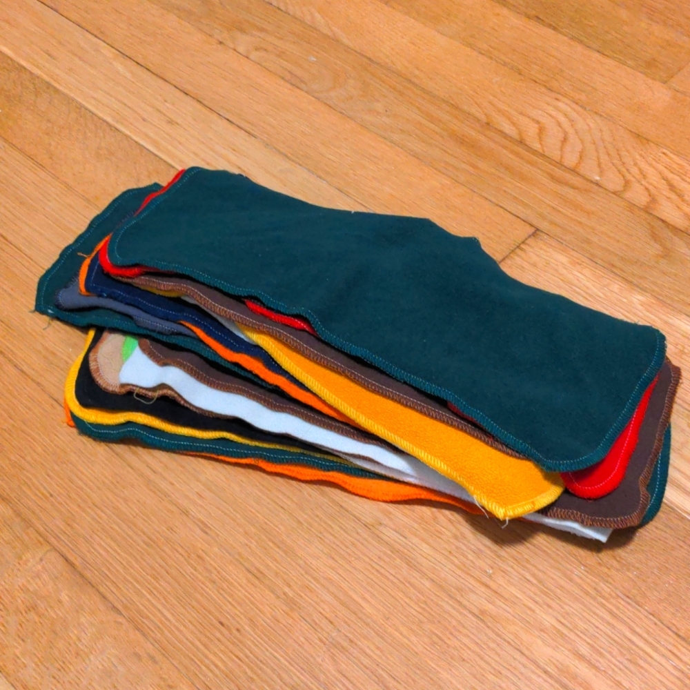 Fleece cloth diaper liners